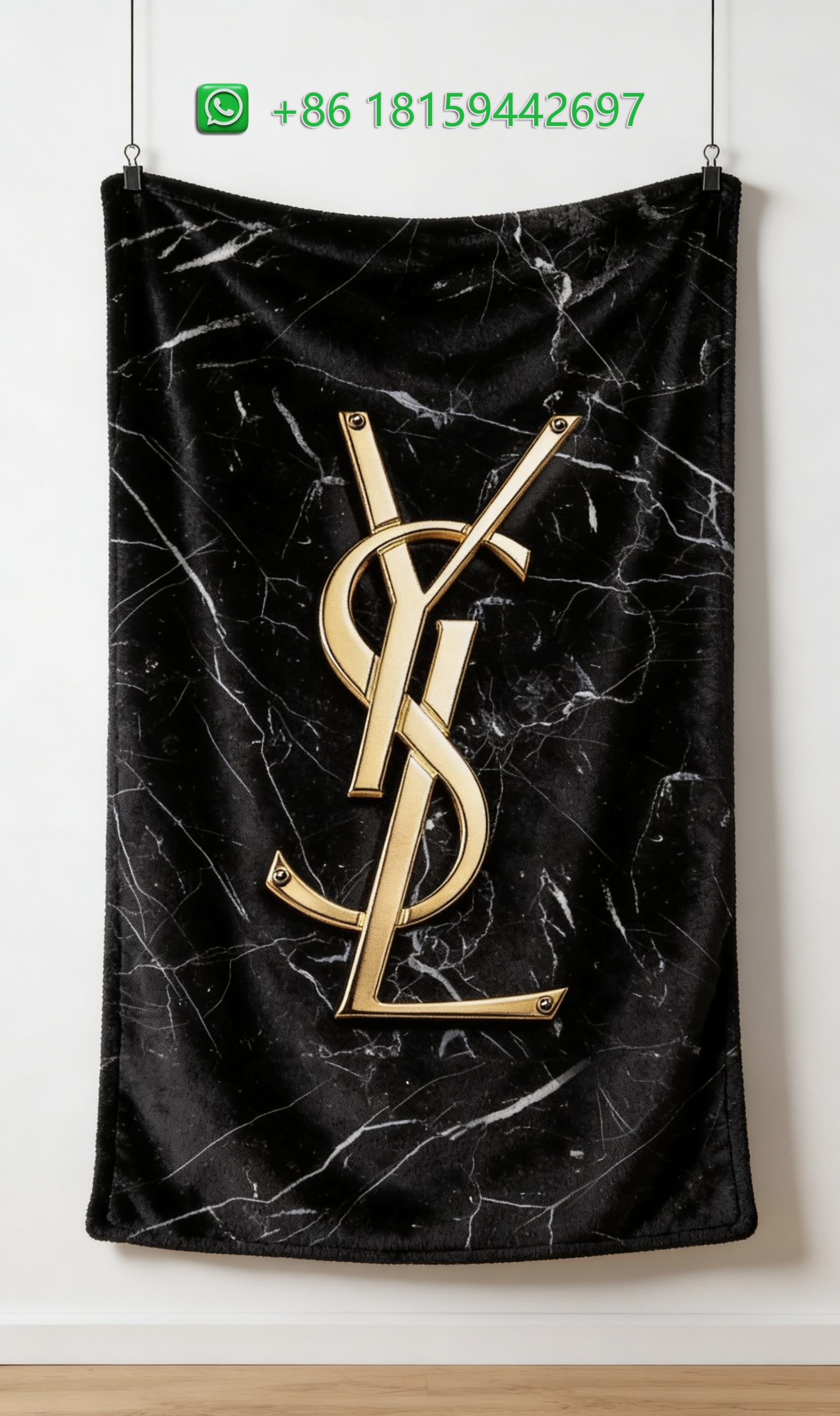 Yves Saint Laurent Throw Blankets